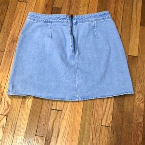 KENDALL&KYLIE // blue skirt with zipper